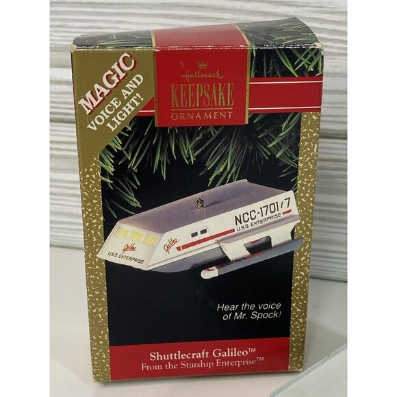 Hallmark 1992 Star Trek Shuttlecraft Galileo Mr. Spock Ornament - QLX7331 - Picture 2 of 11